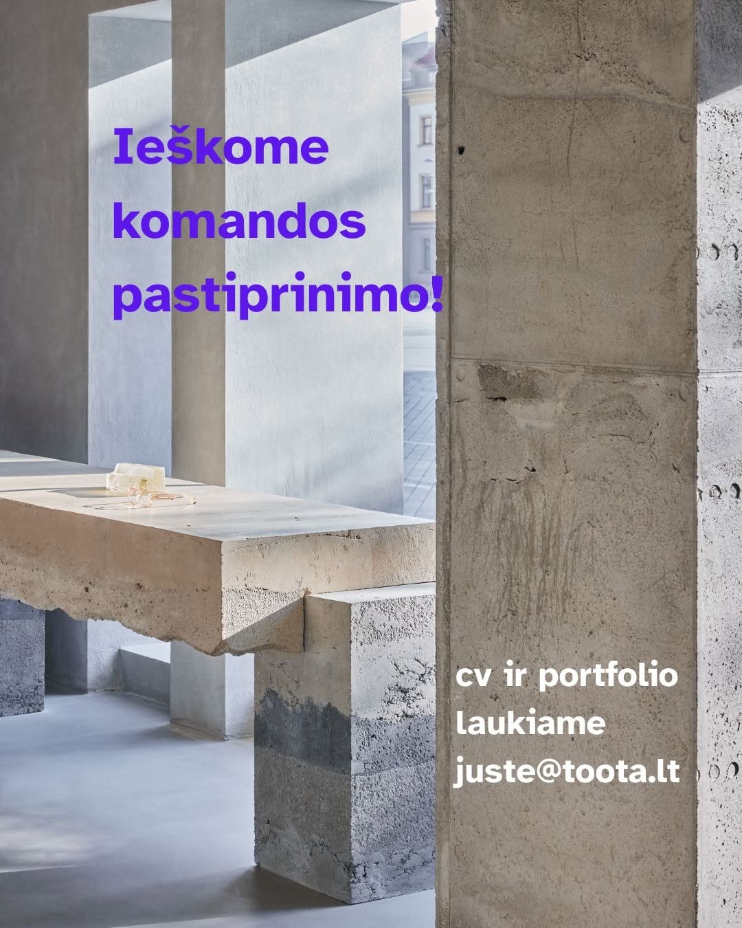 Ieškome komandos pastiprinimo! 

Mūsų studija ieško patyrusio interjero dizainerio (-ės)/architekto (-ės)! 
Jei turi bent 2 metų patirties, laisvai br